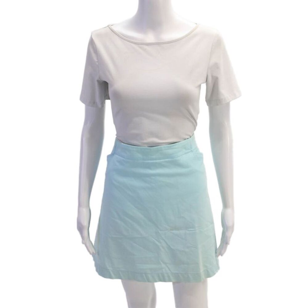 Nike Golf Womens Solid 4 Pocket Mini Activewear Skort Light Blue Size 16